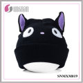 Модный творческий мультфильм Черный кот вязаная шапка (SNMXM019)